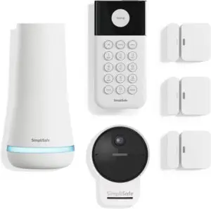 Smart AI home security system with camera and keypad